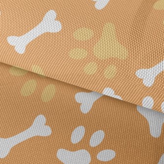 Bicolor Dog Footprint Bones Waterproof Oxford