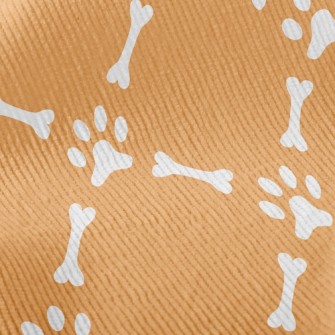 Dog Footprint Bone Standard Corduroy