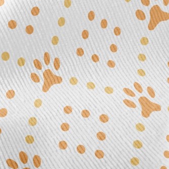 Dots And Dog Footprints Standard Corduroy