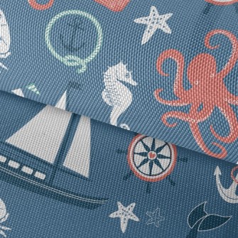 Cute Sea Creatures Waterproof Oxford