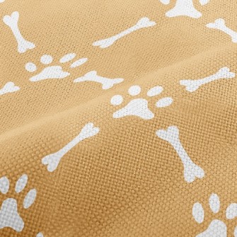 Dog Footprint Bone Performance Linen