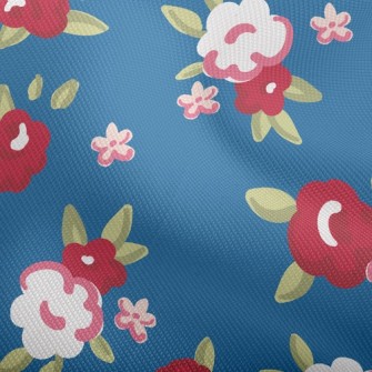 Elegant Rose Floral Dobby