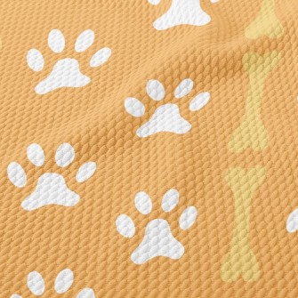 Straight Line Dog Footprint Bo Birdseye Piqué
