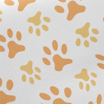 Upside Down Dog Footprints Twill