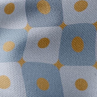 Orange Polka Dot Square Waterproof Canvas