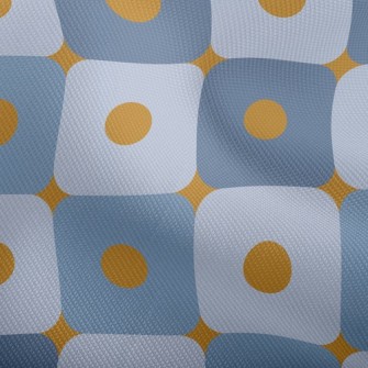 Orange Polka Dot Square Dobby