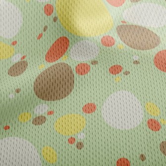 Colorful Dots Athletic Mesh Flat Back