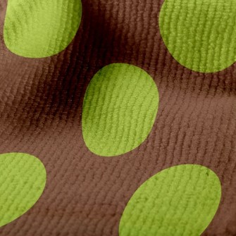 Trendy Mustard Green Dots Terry