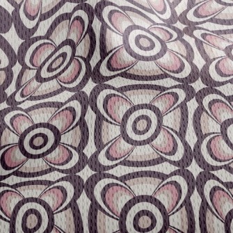 Dazzling Square Pattern Athletic Mesh Flat Back