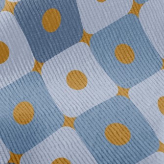 Orange Polka Dot Square Standard Corduroy