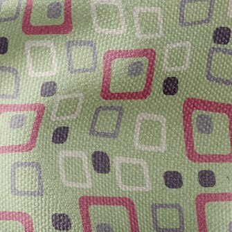 Geometric Square Cube Waterproof Canvas