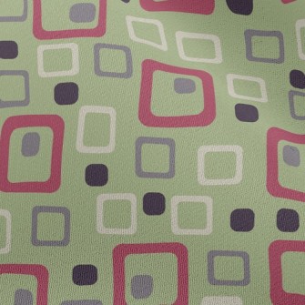 Geometric Square Cube Chiffon