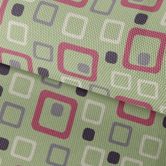 Geometric Square Cube Waterproof Oxford