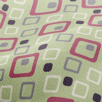 Geometric Square Cube Performance Linen