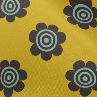 Black Spiral Sunflower Chiffon