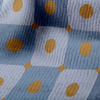 Orange Polka Dot Square Terry