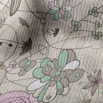 Elegant Rustic Floral Terry
