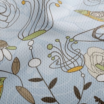 Psychedelic Garden Athletic Mesh Flat Back