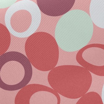 Red Fashion Dots Twill