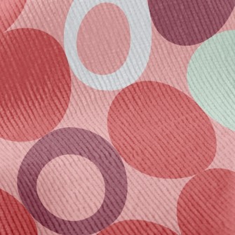 Red Fashion Dots Standard Corduroy