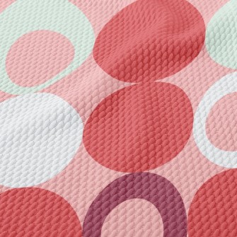 Red Fashion Dots Birdseye Piqué