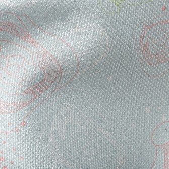 Mysterious Line Rose Waterproof Canvas