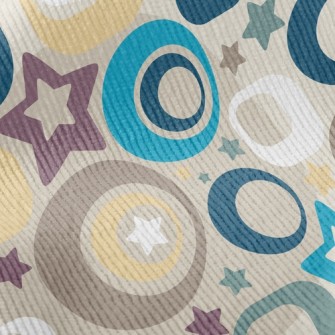 Colorful Stars And Dots Standard Corduroy
