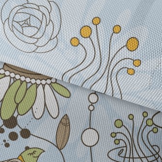 Psychedelic Garden Waterproof Oxford