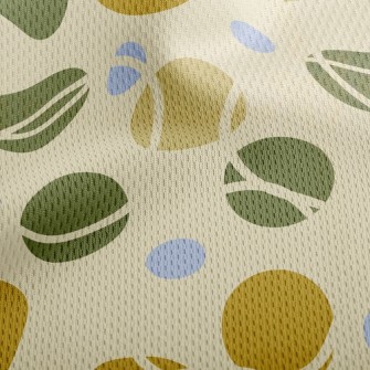 Colorful Lines Dots Athletic Mesh Flat Back