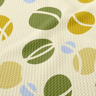 Colorful Lines Dots Birdseye Piqué