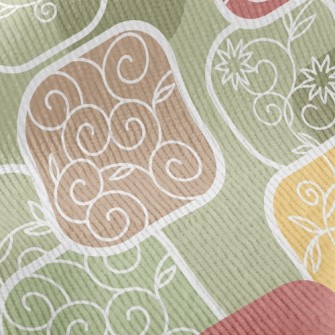 Floral Cubes Standard Corduroy