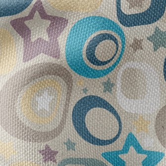 Colorful Stars And Dots Waterproof Canvas