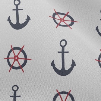 Petite Navy Logo Chiffon