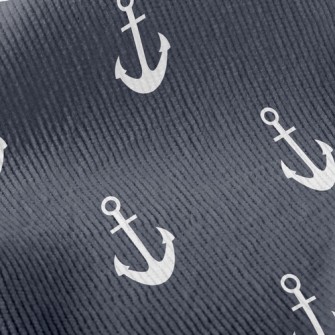 Plain Navy Standard Corduroy