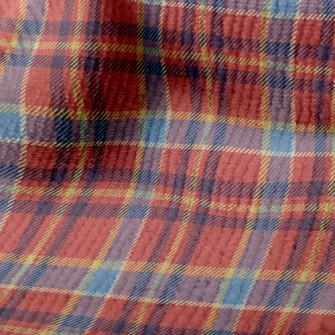 Two-Color Stacked Check Terry