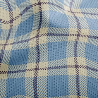 Clean And Tidy Plaid Athletic Mesh Flat Back