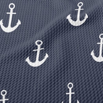 Plain Navy Birdseye Piqué