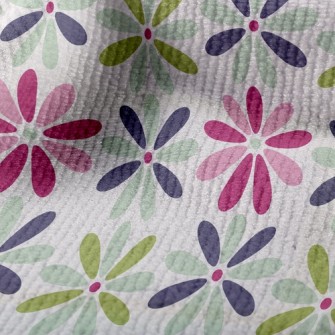 Three-Color Shades Of Floral Terry