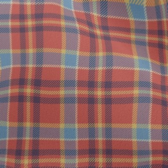 Two-Color Stacked Check Chiffon
