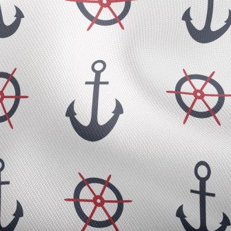 Petite Navy Logo Dobby