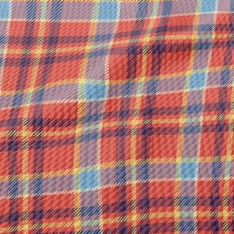Two-Color Stacked Check Birdseye Piqué