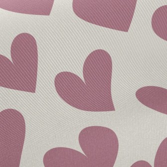 Popular Cute Big Heart Twill