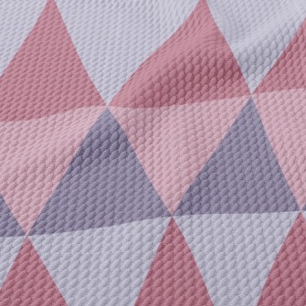 Asymmetric Color Triangle Birdseye Piqué