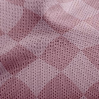 Two-Color Geometric Rhombus Athletic Mesh Flat Back