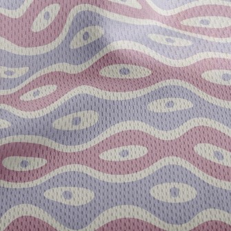 Weird Wavy Little Bit Athletic Mesh Flat Back