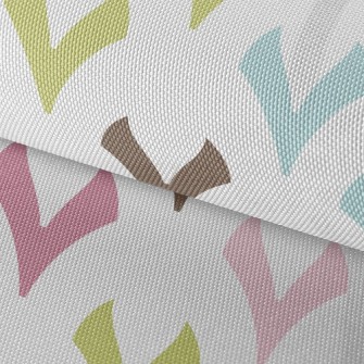 Colorful Geometric Little Hear Waterproof Oxford