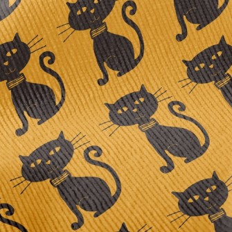 Evil Face Black Cat Standard Corduroy