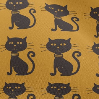 Evil Face Black Cat Chiffon