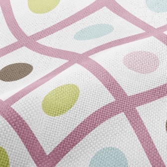 Colorful Lines Dots Performance Linen