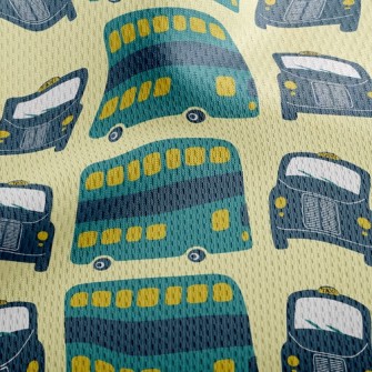 Bus Taxi Athletic Mesh Flat Back